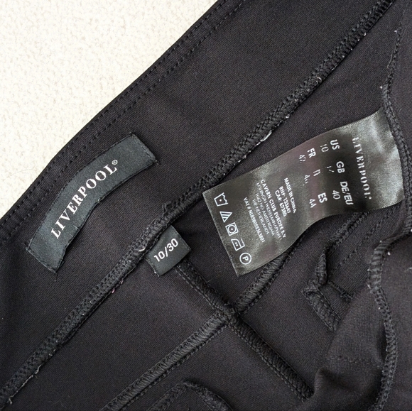 Liverpool Women's Size 10/30 Black Pull On Skinny Stretch Pants - Picture 7 of 16
